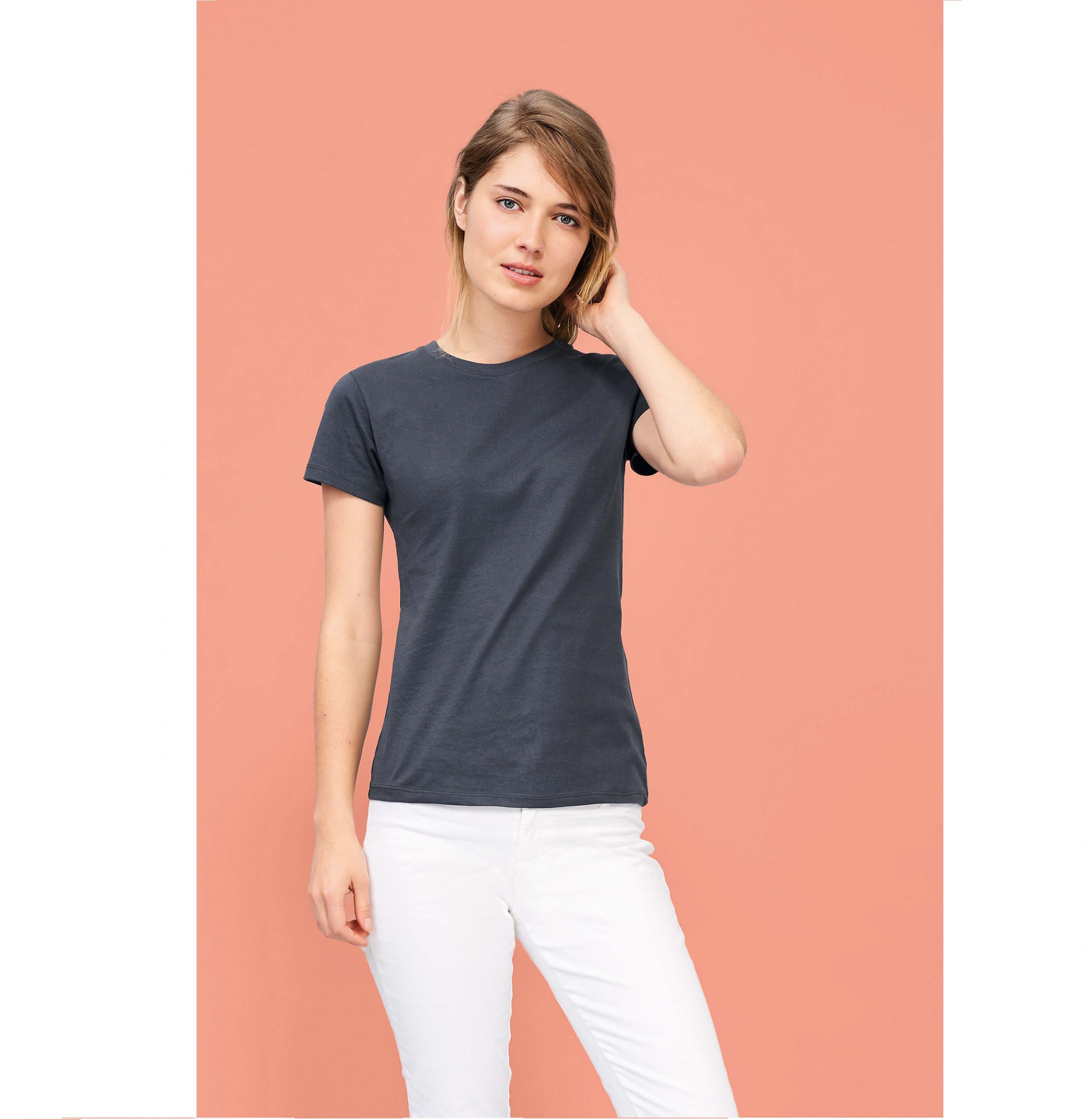 Camiseta de algodón azul celeste (150 gr.)