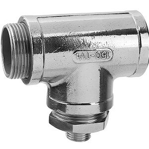 DERIVACIÓN "T" G1-1/4" x G1/2" ACERO INOX PARA CONECTAR 1 VÁLVULA TÉRMICA 191700
