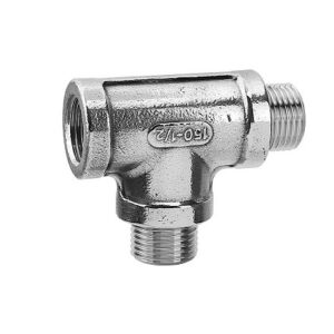 DERIVACIÓN "T" G1/2" ACERO INOXIDABLE PARA CONECTAR 1 / 2 VÁLVULAS TÉRMICAS 191043